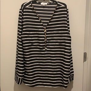 Calvin Klein black and white blouse